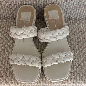 Dolce Vita Cream Braided Sandals